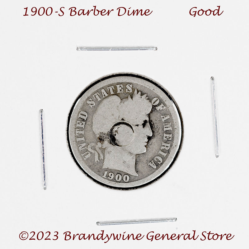 1900 s fashion barber dime