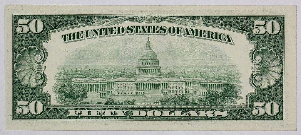 Fr 2111-h* Fifty Dollar Federal Reserve Star Note 1950d 