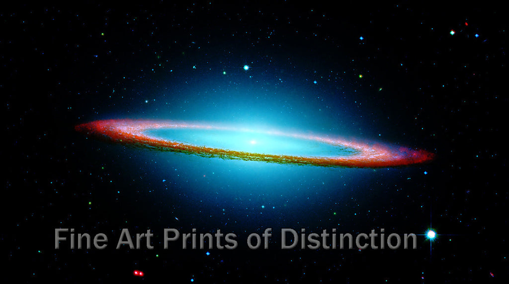 Space - The Sombrero Galaxy By Hubble And NASA Art Print | Brandywine ...