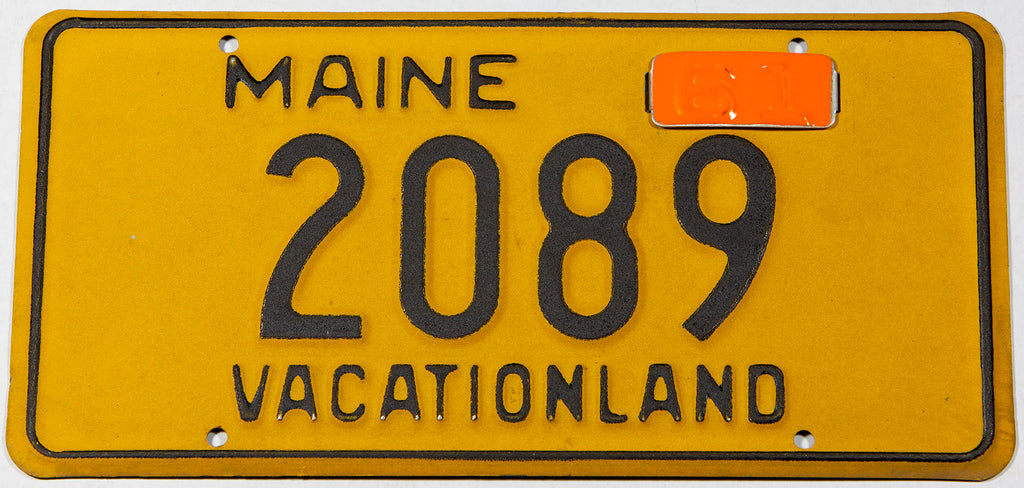 1961 Maine License Plate | Brandywine General Store