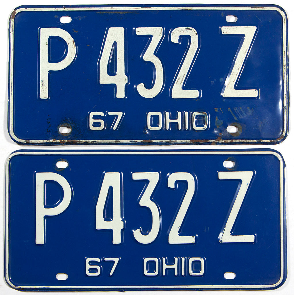 1967 Ohio License Plates | Brandywine General Store