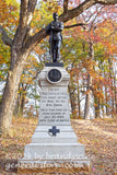 art print of 121st NY infantry monument in Gettysburg National Military Park