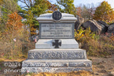 art print of 146th NY infantry monument in Gettysburg National Park on Little Round Top