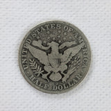 A 1915-D Barber Half dollar coin in good condition for sale by Brandywine General Store reverse side of coin