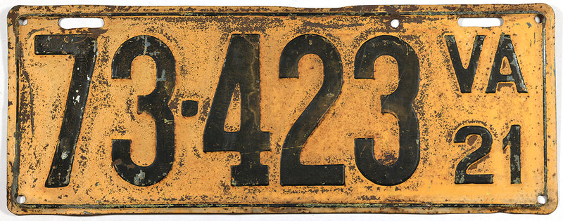 Vintage 1950 Virginia cheapest License Plates