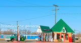 art print of 1935 Sinclair service station in Texas