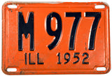 1952 Illinois Municipal license plate