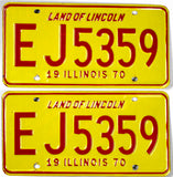 1970 Illinois License Plates