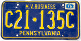 1796 Pennsylvania MV Business dealer plate grading very good plus