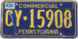 1977 Pennsylvania Commercial License Plate