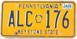 1982 Pennsylvania car license plate grading very good plus