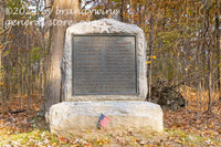 art print of 1st brigade Colonel Charles Candy monument Gettysburg National Park