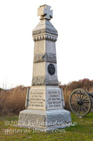 art print of battery C Barnes' 1st NY light artillery monument in Gettysburg national park