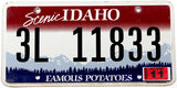 2009 Idaho car license plate grading very good plus