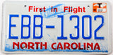 2016 North Carolina car license plate with T sticker grading Excellent