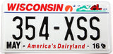 2016 Wisconsin farm scene license plate grading excellent