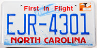 2017 North Carolina license plate with T sticker grading excellent plus