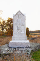 art print of 5th Maine infantry monument on Gettysburg battlefield