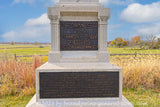 An original premium quality art print of the Minnesota 1st Regular Volunteers Monument Base in Gettysburg Military park for sale by Brandywine General Store