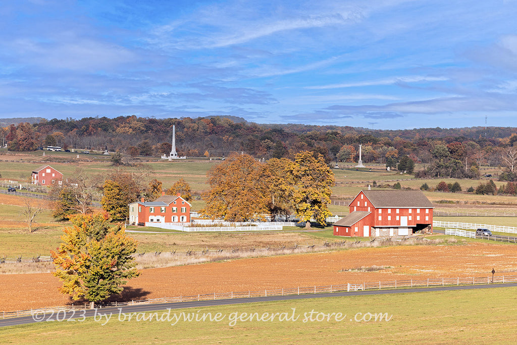 Monuments and Beautiful Farms from Longstreet Tower art print ...