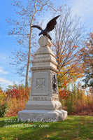 An original premium quality art print of Pennsylvania 90th 2nd Division Monument in Ziegler's Grove Gettysburg for sale by Brandywine General Store