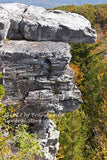 An original premium quality art print of Rock Cliff at Entrance to Bear Rocks Preserve in Dolly Sods WV