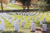 An original premium quality art print of Soldier's Headstones in a Pattern in Gettysburg National Cemetery for sale by Brandywine General Store