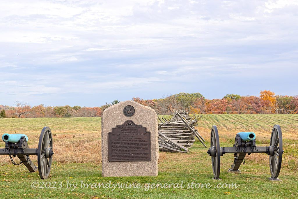 US Army of Potomac Artillery Reserve Gettysburg Park art print ...