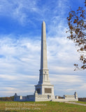 An original premium quality art print of United States Regulars Army Monument Corner view located by the Copse of Trees in Gettysburg for sale by Brandywine General Store