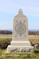 art print of Rhode Island Battery A Arnold's 1st artillery monument in Gettysburg