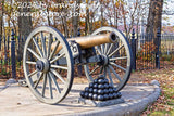 art print of Brass Cannon facing right in Gettysburg national military park