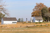 art print of Bryan farmstead in Gettysburg National Military park