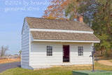 Bryan House with well in Gettysburg National Military park