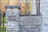 art print of Memorial Plaque of Colonel Nathaniel Burwell at Old Chapel