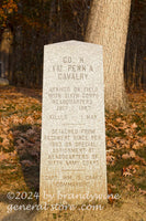 art print of 1st PA cavalry Company H monument in Gettysburg National Park