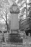 art print of Confederate Dead monument in Burwell Cemetery at the Old Chapel Millwood WV