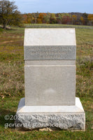 art print of Captain Edwin Libby monument in Gettsyburg