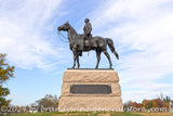 art print of Equestrian statue of General George Meade in Gettysburg National park