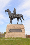 art print of General George Meade on Old Baldie equestrian monument
in Gettysburg PA