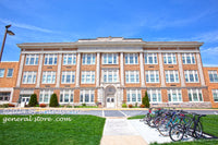 harrisonburg va high school with bicycles art print