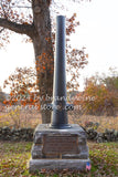 art print of headquarters marker for 6th Corps Major General John Sedgwick in Gettysburg national park