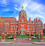 art print of original johns hopkins hospital building in Baltimore Md