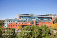 art print of Life Sciences Building on WVU campus in Morgantown WV