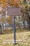 art print of Massachusetts 19th Infantry sign in Gettysburg National military park