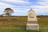 art print of Massachusetts 19th Regiment Volunteer Infantry monument in Gettysburg