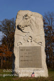 art print of 1st MA cavalry monument in Gettysburg National Military Park