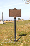 art print of 20th Massachusetts sign in Gettysburg National Military park