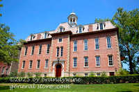 art print of Martin Hall on WVU campus in Morgantown WV