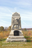 art print of 7th Michigan infantry monument in Gettysburg battlefield