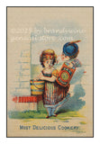 art print of an antique Sea Foam ad with small children